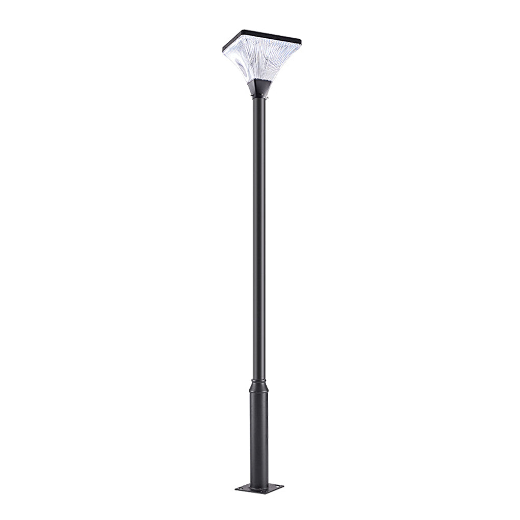 Modern Solar Garden Lamp Post with Remote Control - Waterproof
