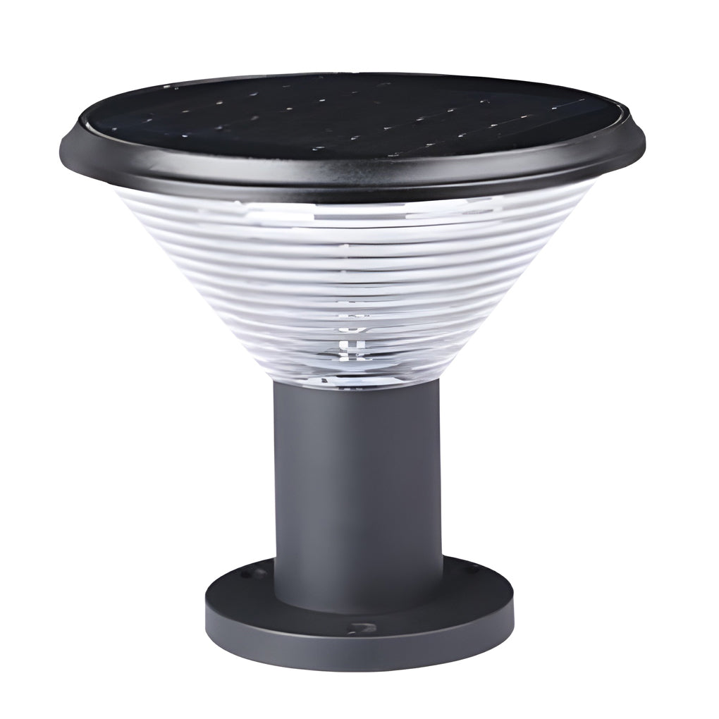 Solar Fence Post Light with Remote Control & Light Sensor