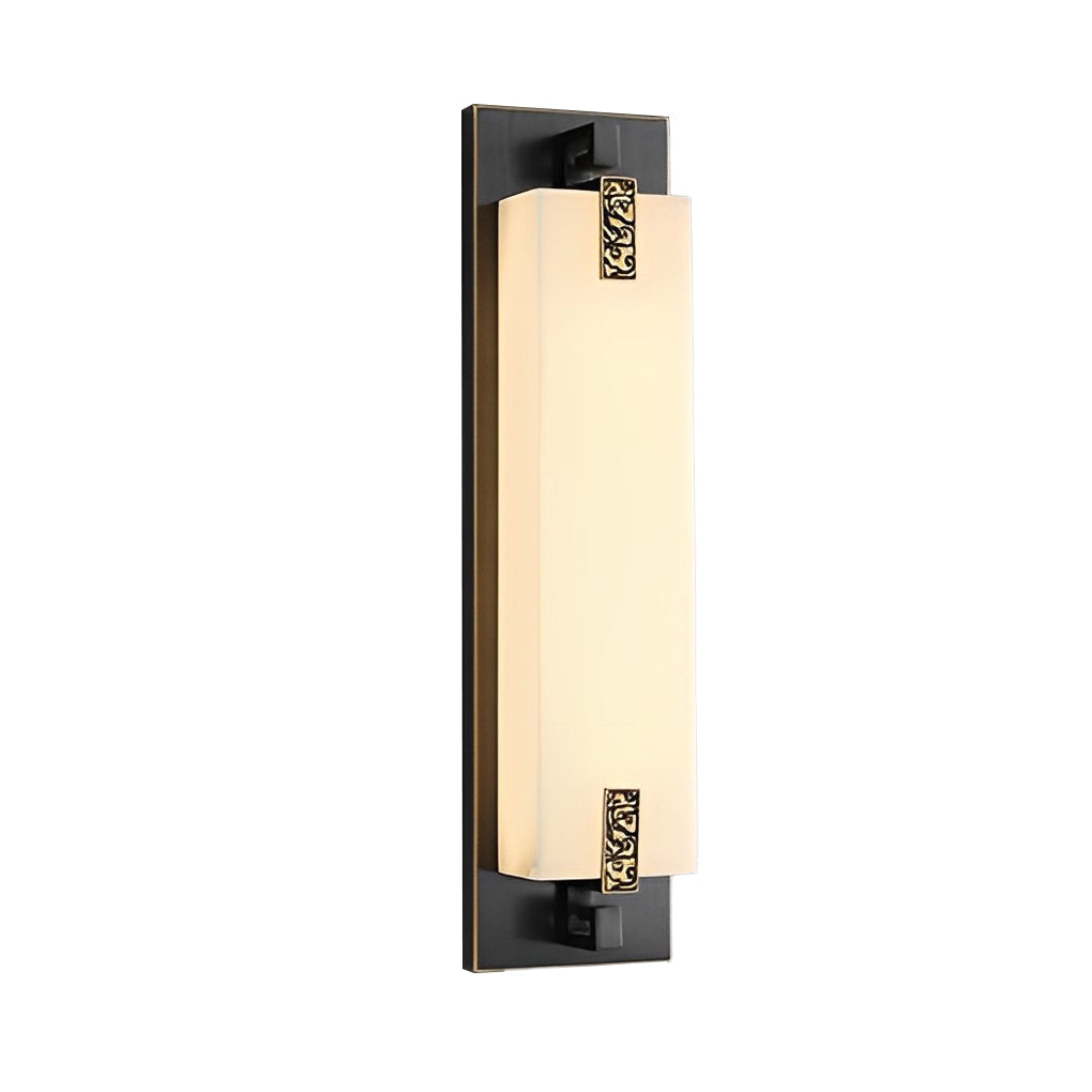 Outdoor Waterproof LED Wall Light with Marble Shade