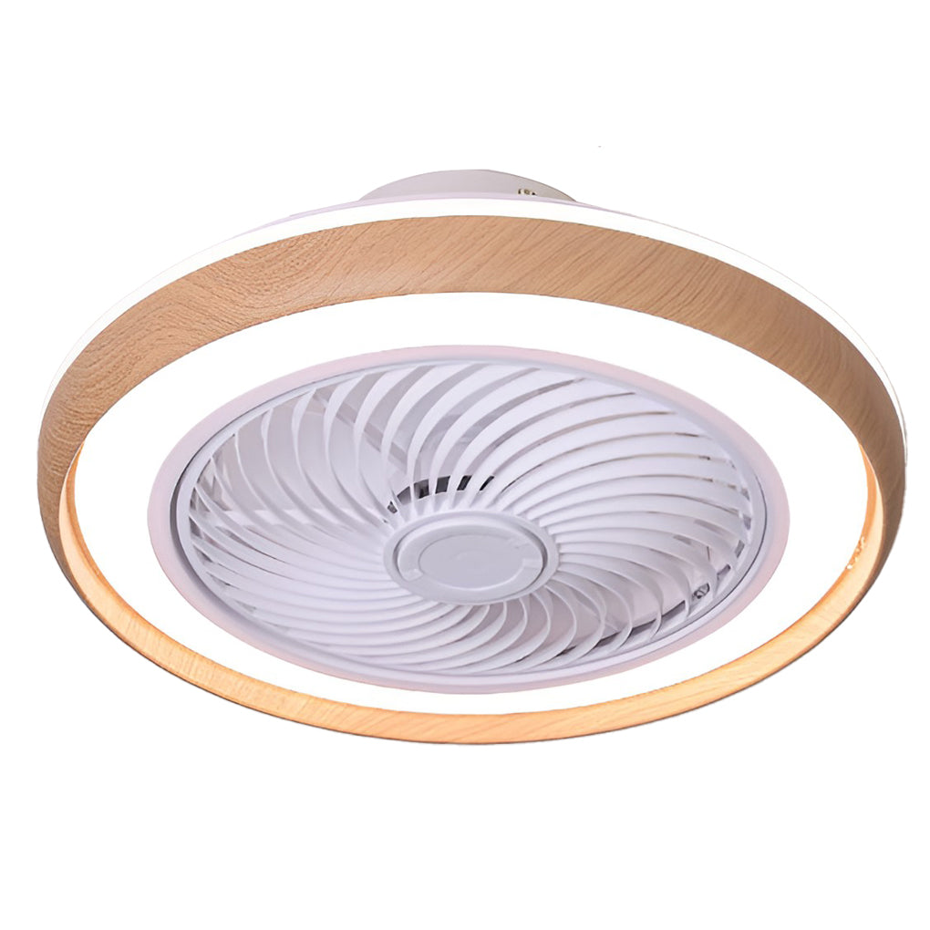 Modern Bladeless Ceiling Fan with LED Light & Remote Control