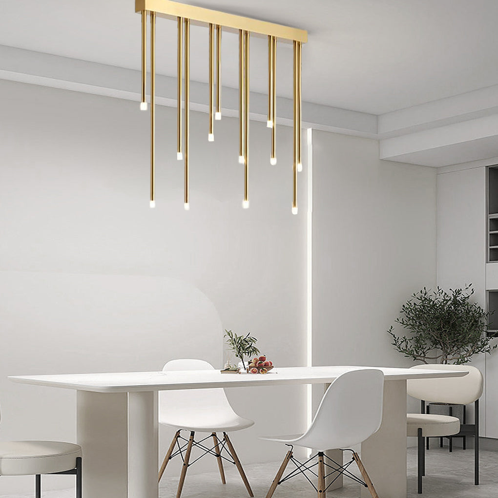 Linear Modern LED Flush Mount Ceiling Light with Wireless Control