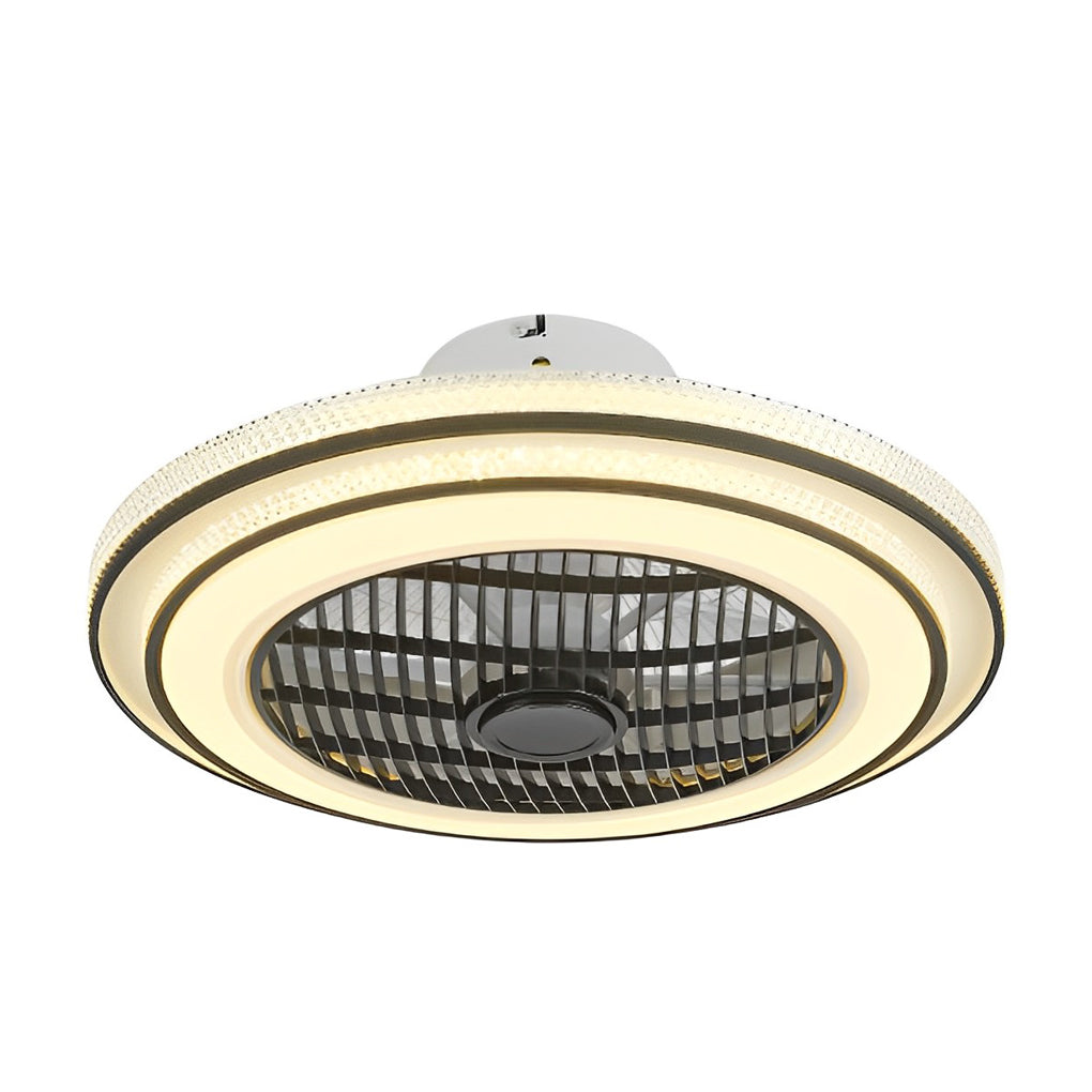 Modern Bladeless LED Ceiling Fan Light with Remote Control