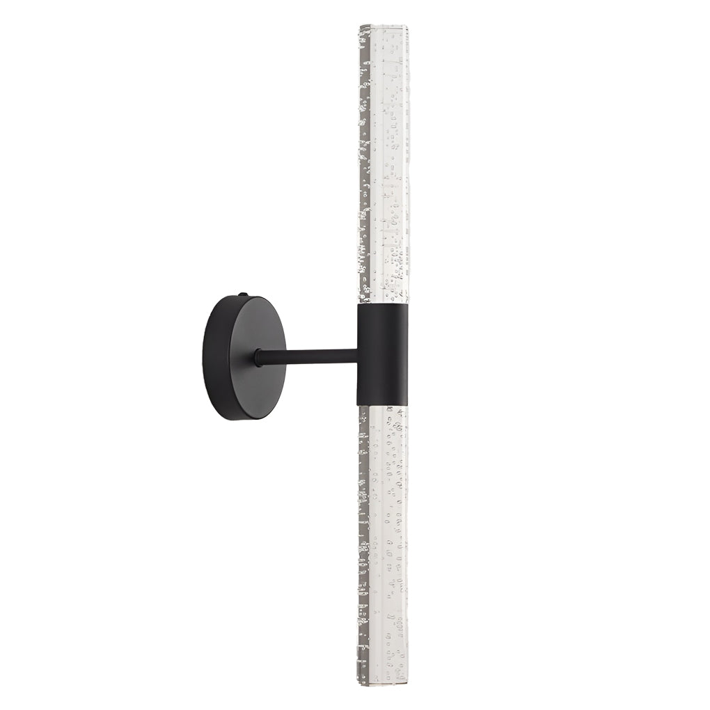 Industrial Cylinder LED Wall Sconce – Iron & Acrylic Wall Light
