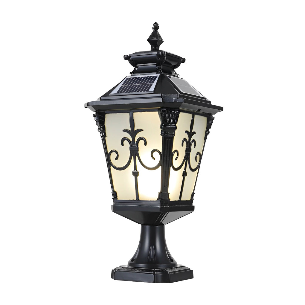 Solar LED Fence Post Light – Waterproof Aluminum Outdoor Pillar Lamp