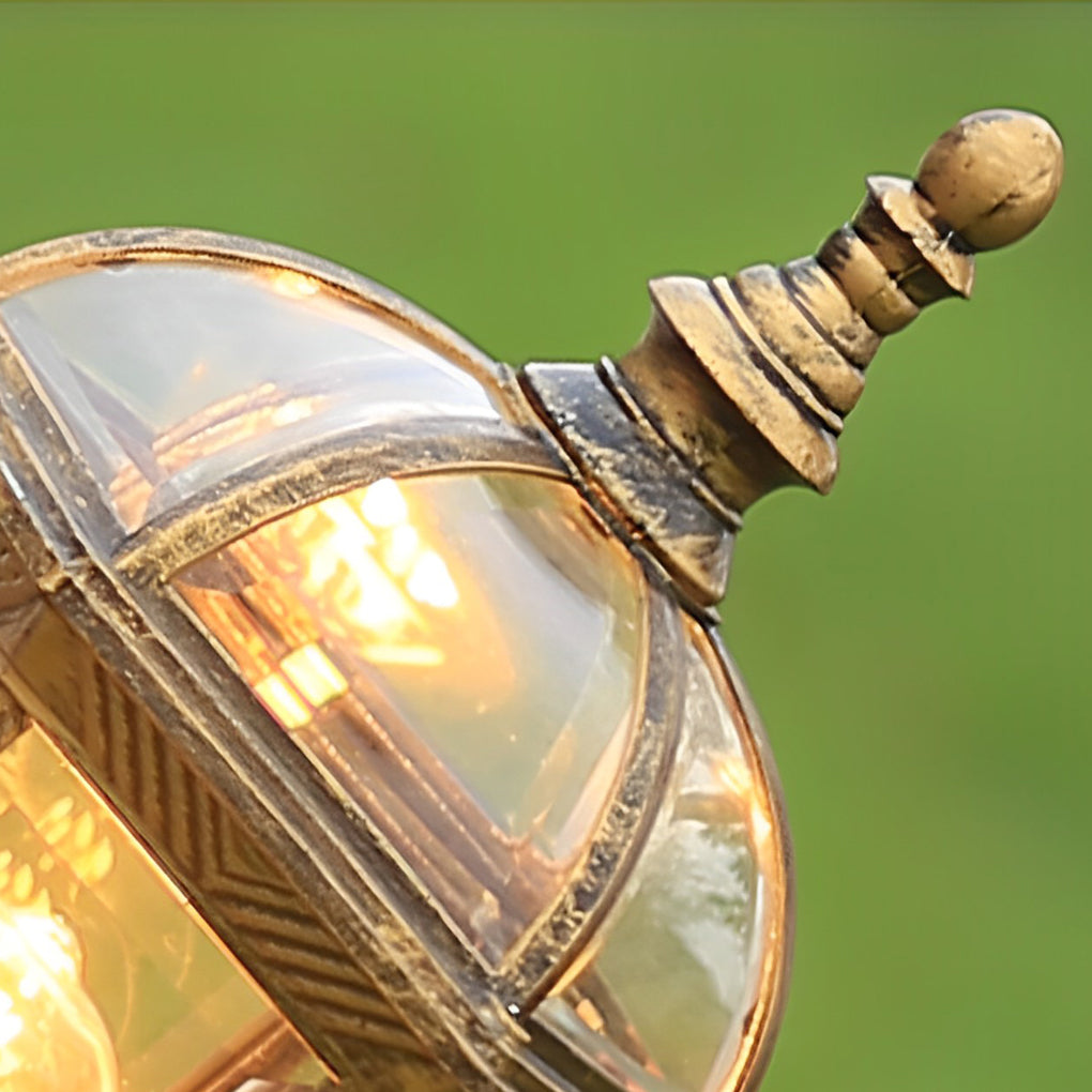 Vintage Golden LED Outdoor Pathway Light | European Lawn Lamp