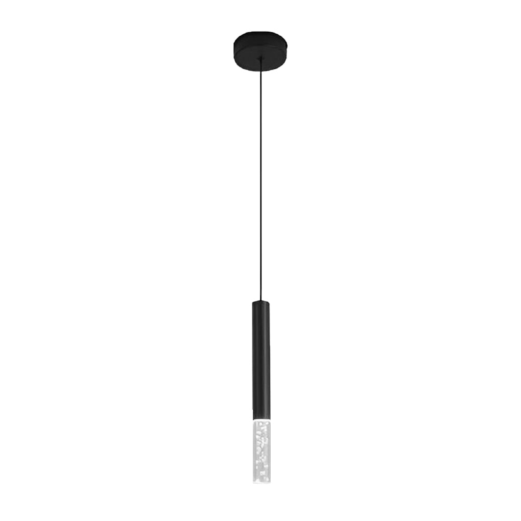 Modern LED Pendant Light Black Aluminum Acrylic Kitchen Island