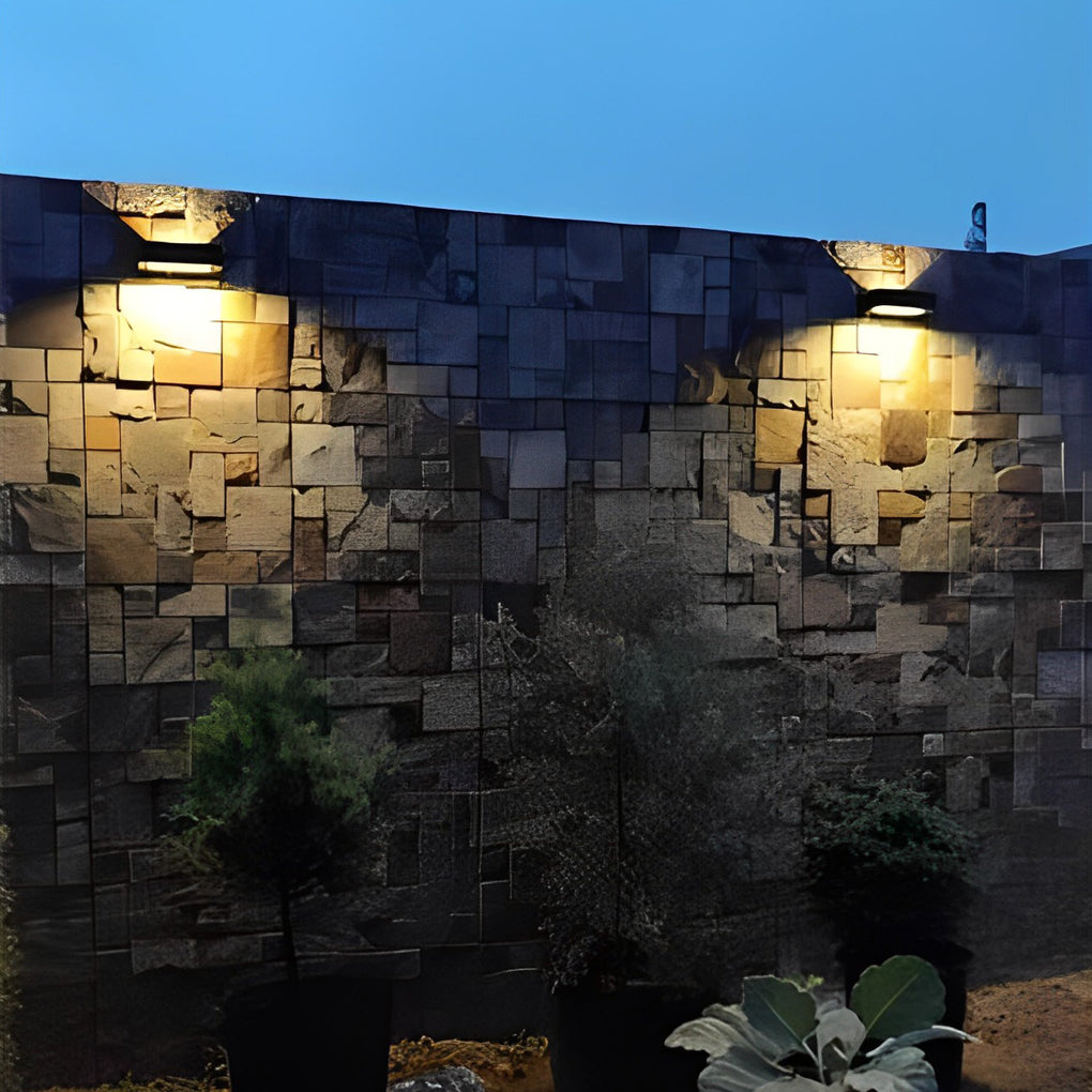 Solar Motion Sensor Up Down Wall Light Outdoor Waterproof