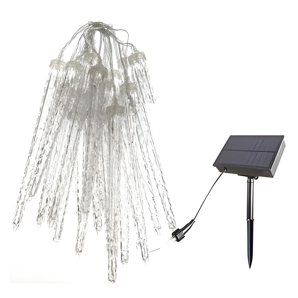Solar LED Icicle String Lights Waterproof Outdoor Decorative