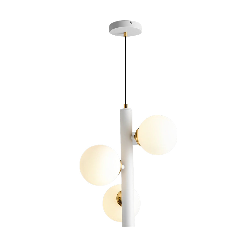 Modern Glass Ball Pendant Light - 3-Light Dining Room Chandelier