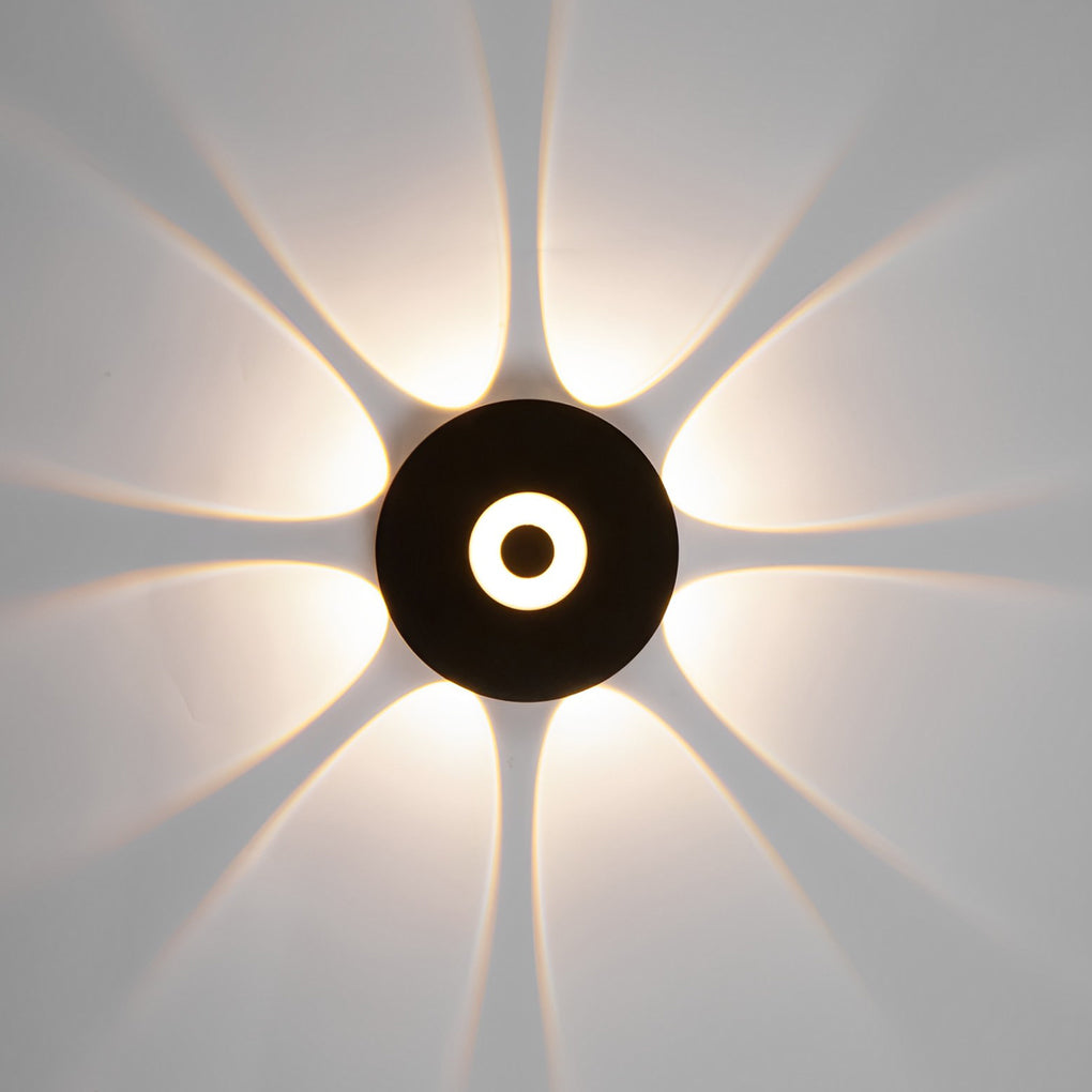 Modern Black Aluminum LED Wall Sconce Waterproof IP65