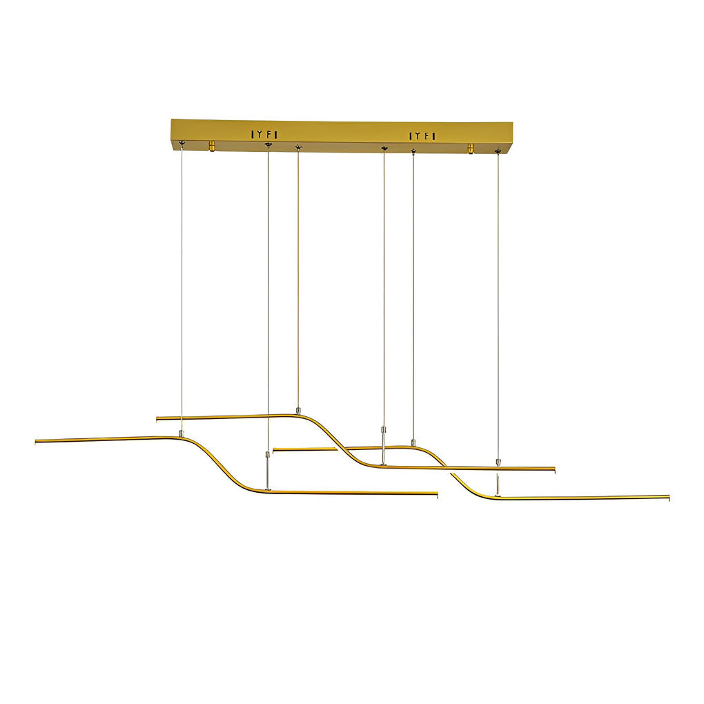 Modern Z-Line Dimmable LED Pendant Light with Remote Control