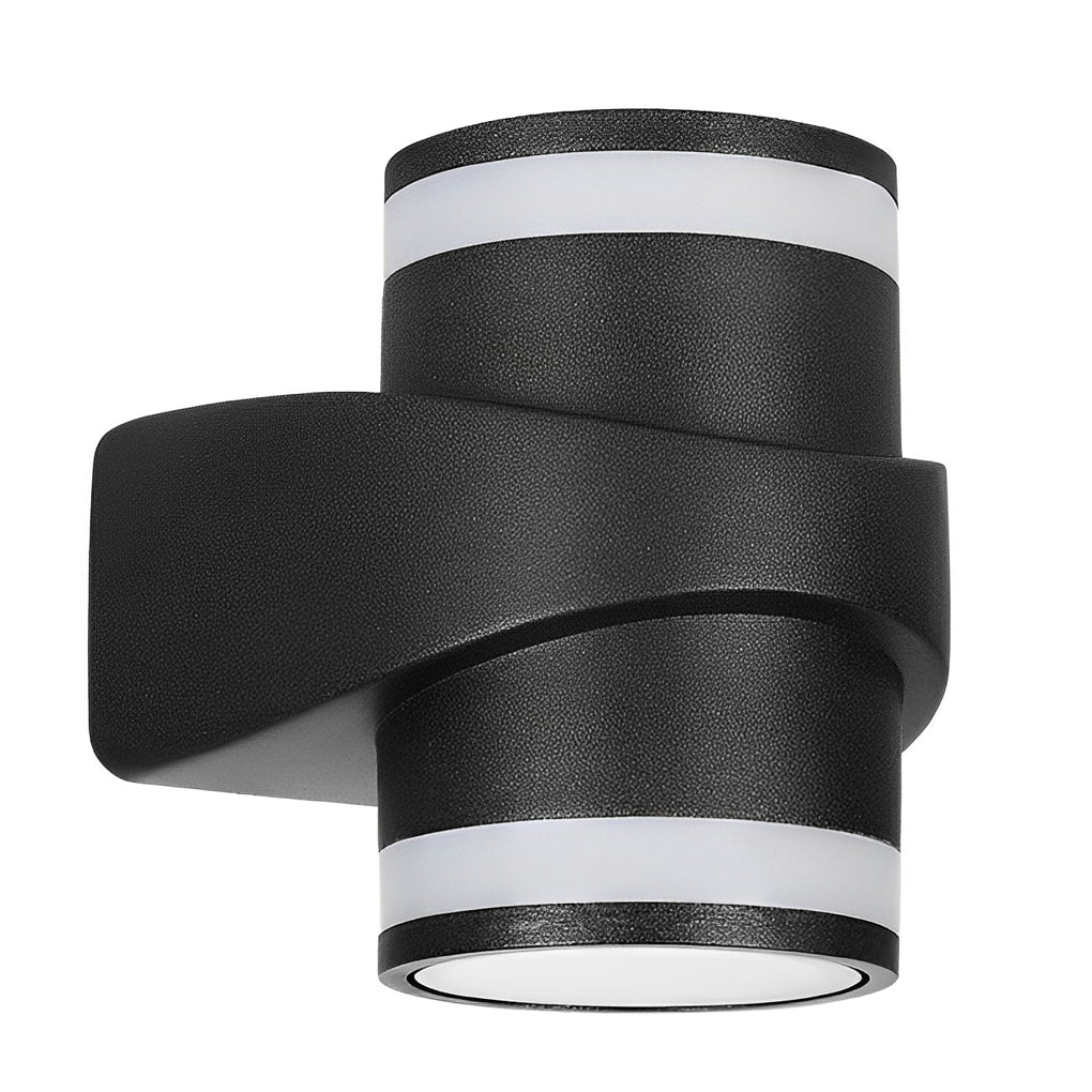 Modern LED Outdoor Wall Light - Black Aluminum Waterproof Sconce