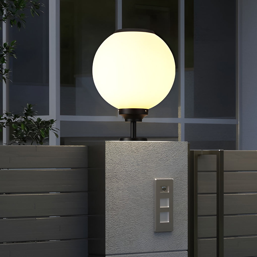Solar LED Outdoor Post Cap Light with 3-Step Dimming - Waterproof