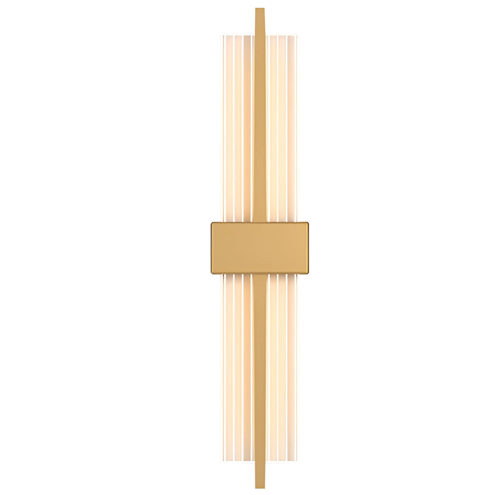 Modern Rectangular Wall Sconce with Warm LED Light