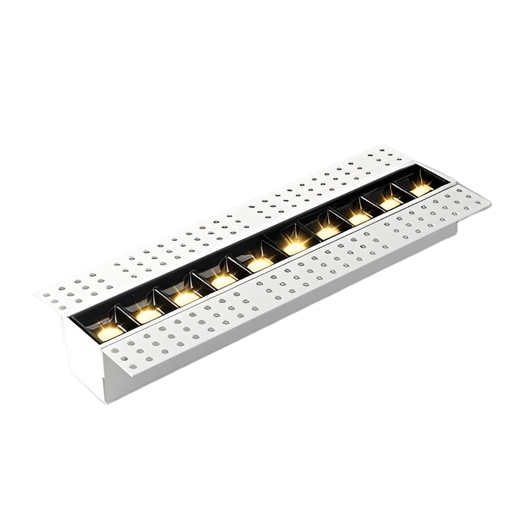 Modern Trimless Linear Recessed LED Spotlight Aluminum White