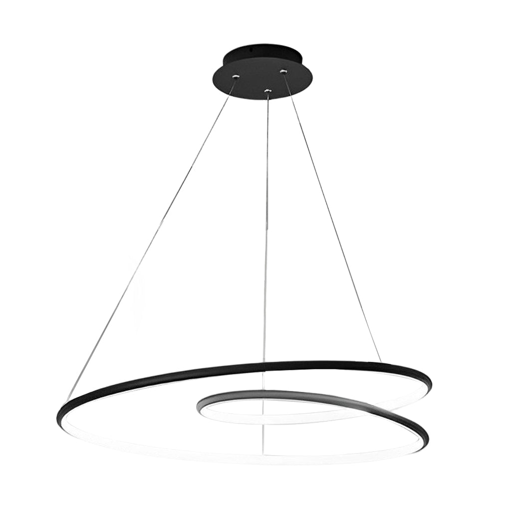 Modern Circular LED Pendant Light with Stepless Dimming