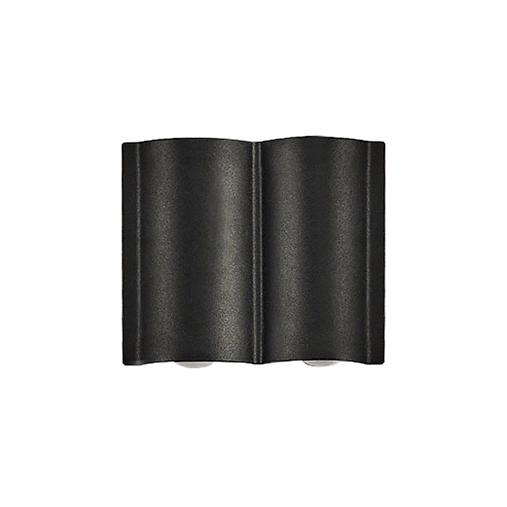 Modern Wave LED Outdoor Wall Light - Waterproof Aluminum Sconce
