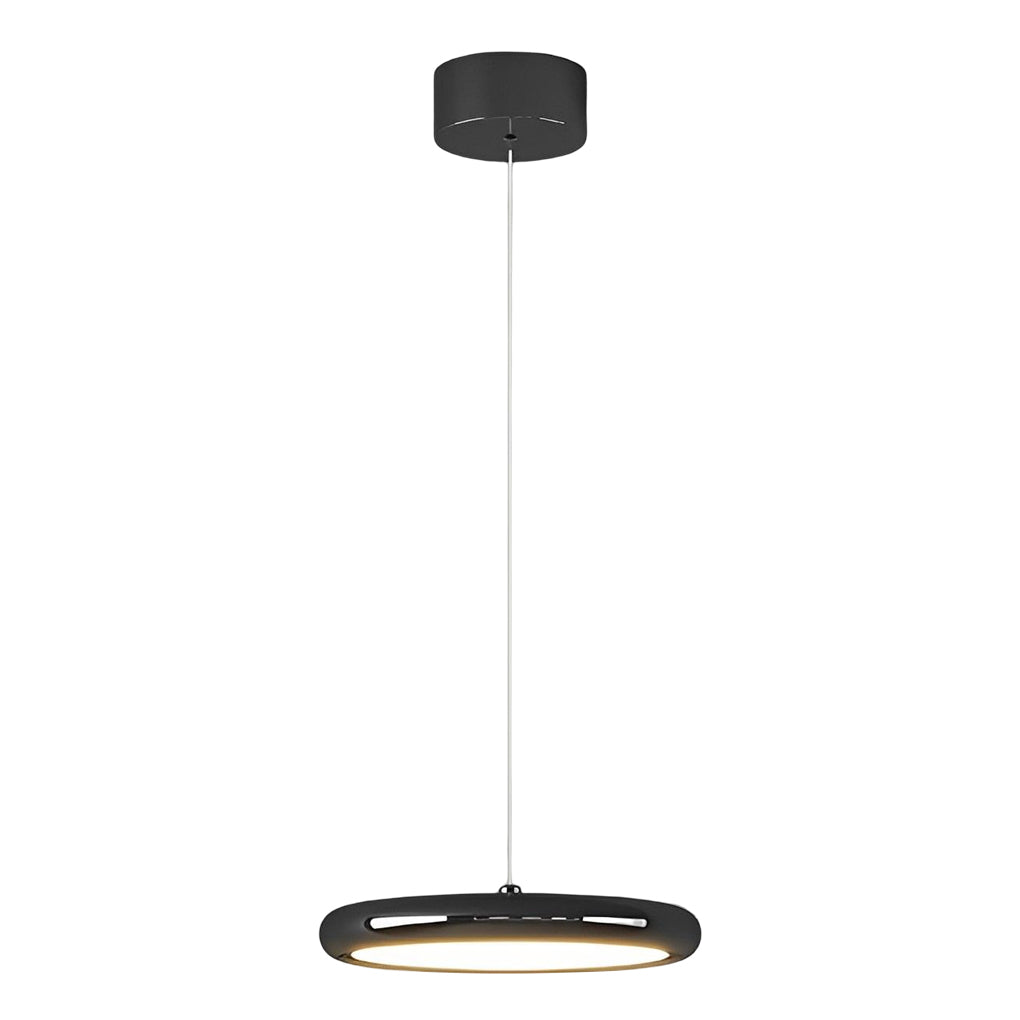 Round Mirrored Aluminum LED Pendant Light - Modern Minimalist