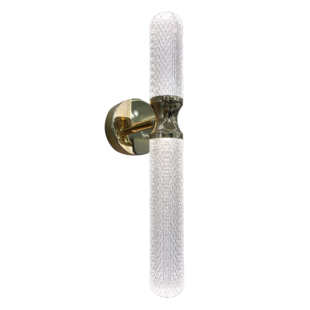 Modern LED Strip Wall Sconce with 3-Step Dimming - Acrylic & Metal
