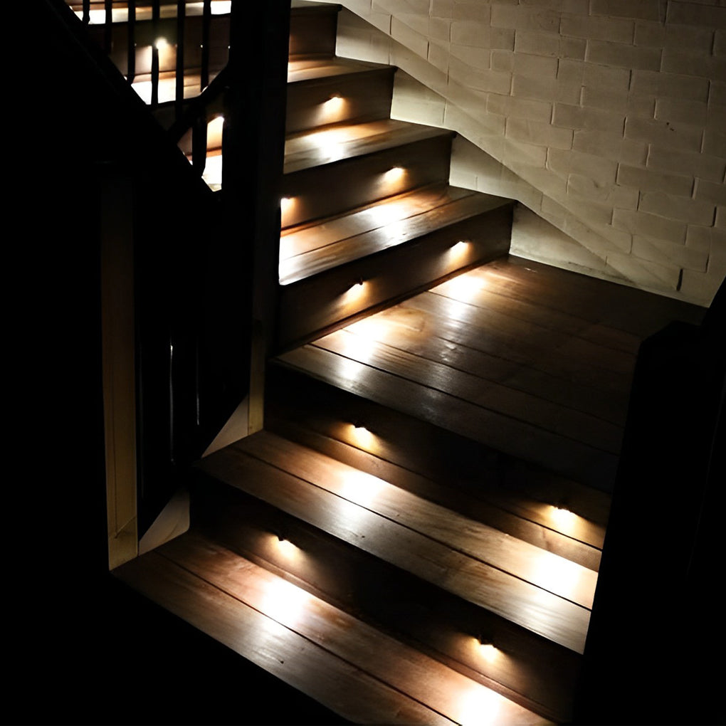 Half Moon LED Deck Step Light Low Voltage Outdoor Wall Mount