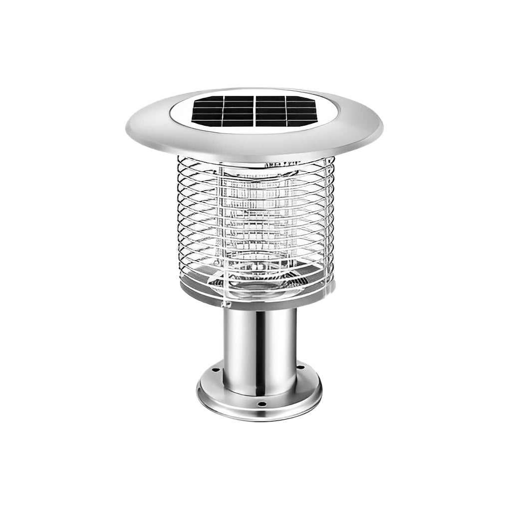 Solar Mosquito Killer Lamp Outdoor Garden Light LED Stainless Steel