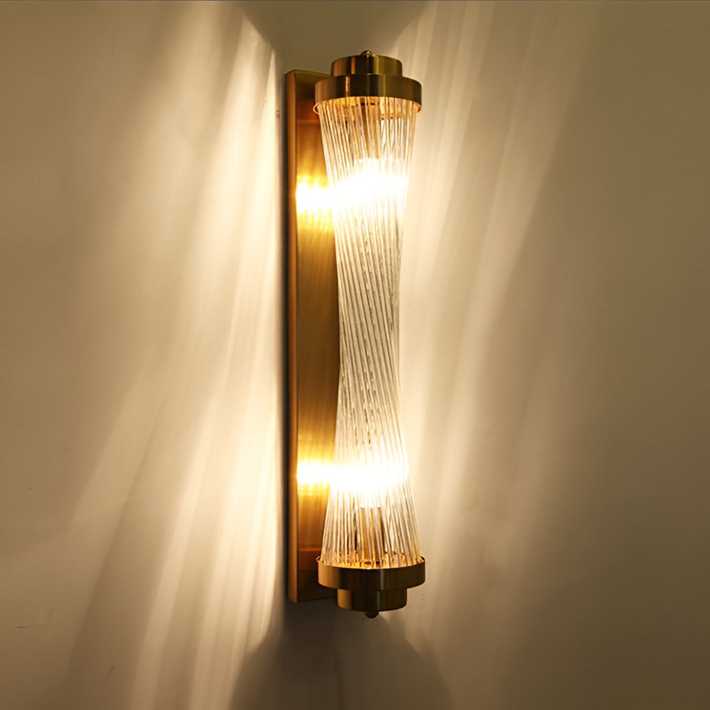 Adjustable Crystal Wall Sconce with Warm White LED Light