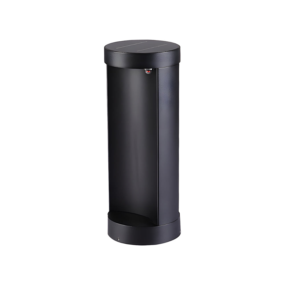 Modern Cylinder Lawn Lamp - LED Solar & Hardwired Outdoor Light