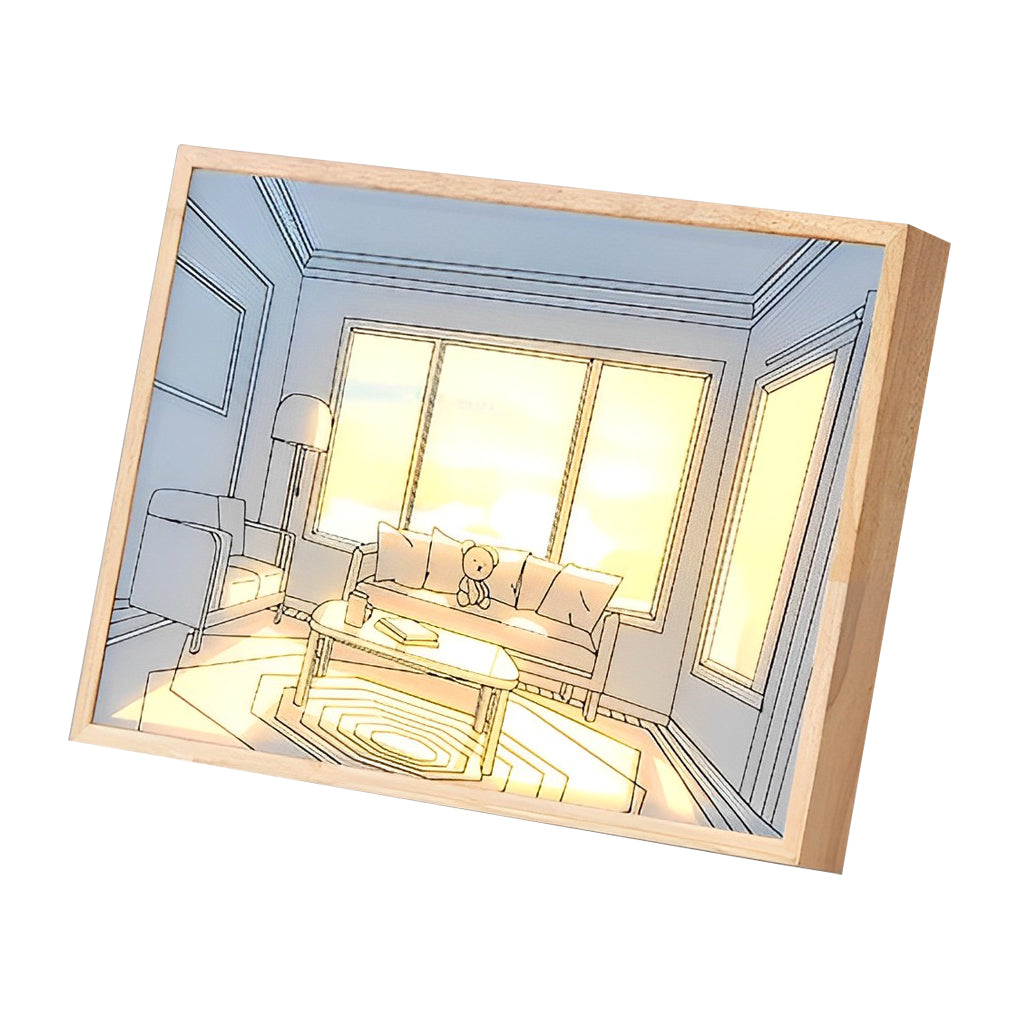 Dimmable LED Sunshine Painting Night Light with Touch Control