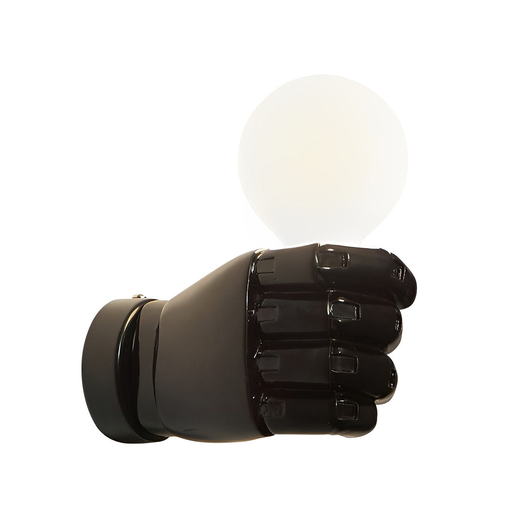 Industrial Fist Wall Sconce – Resin & Acrylic Modern Wall Lamp