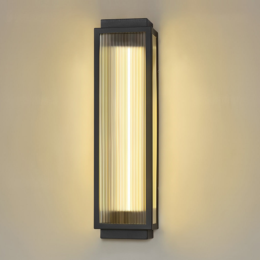 Modern Black Waterproof LED Outdoor Wall Light Strip