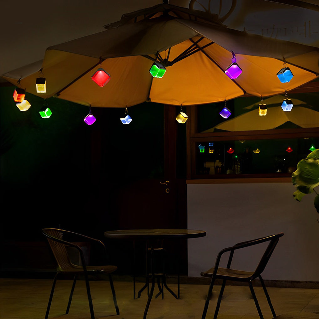 Modern Solar LED Outdoor Wall Light with Multi-Color RGB Modes