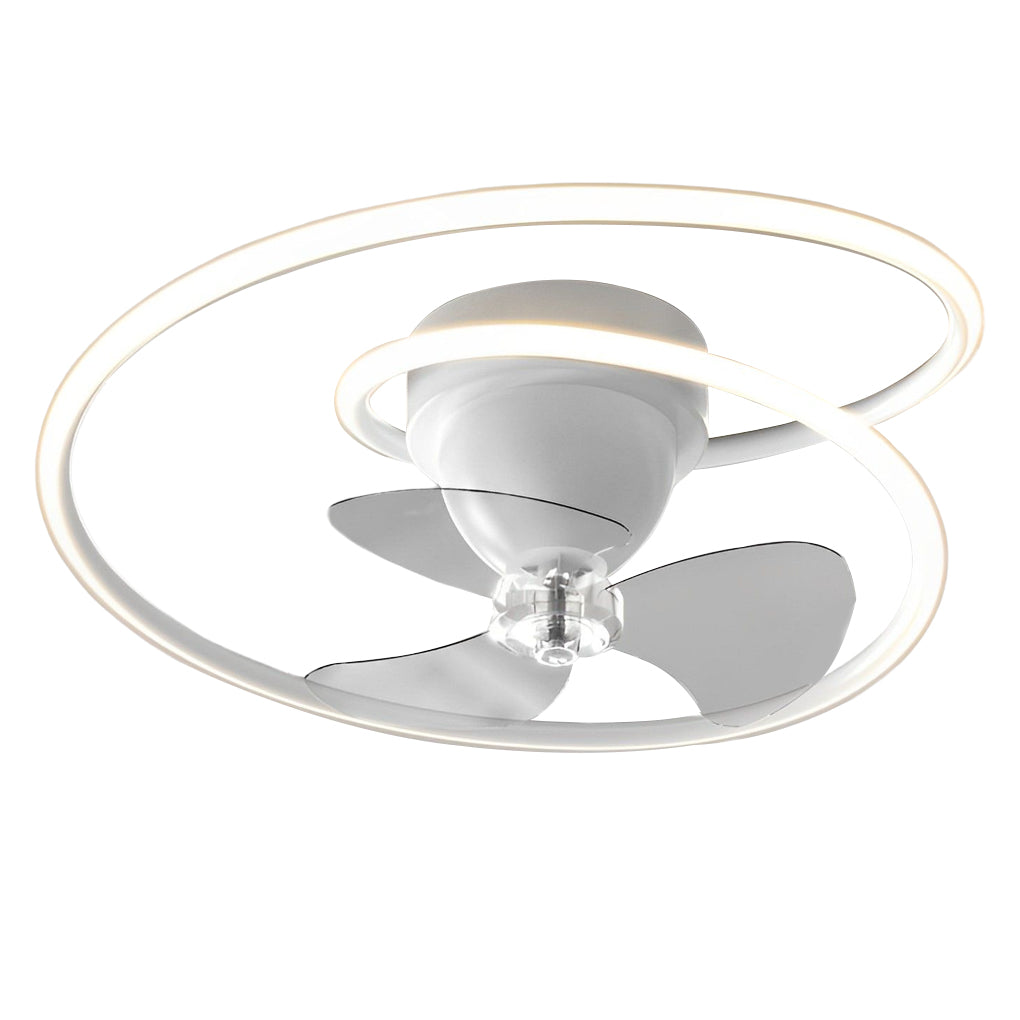 Smart Dimmable Ceiling Fan Light with APP Control & 360° Rotation