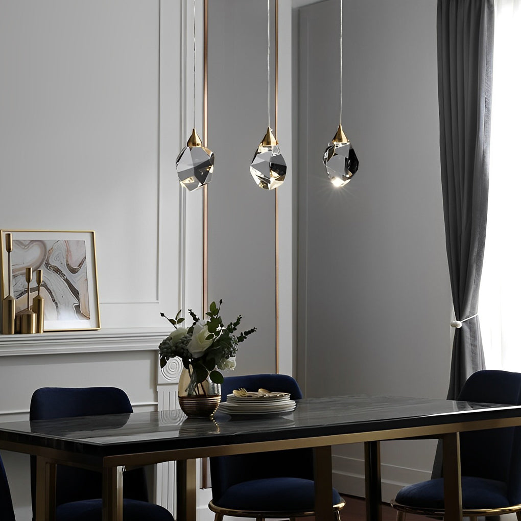 Spiral Crystal Staircase Chandelier Modern Electroplated Gold