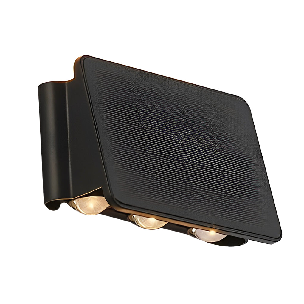 Modern Solar LED Up Down Wall Light Waterproof Outdoor Sconce