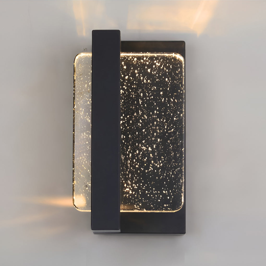 Crystal Outdoor Wall Sconce - Modern Waterproof IP65 Wall Lamp