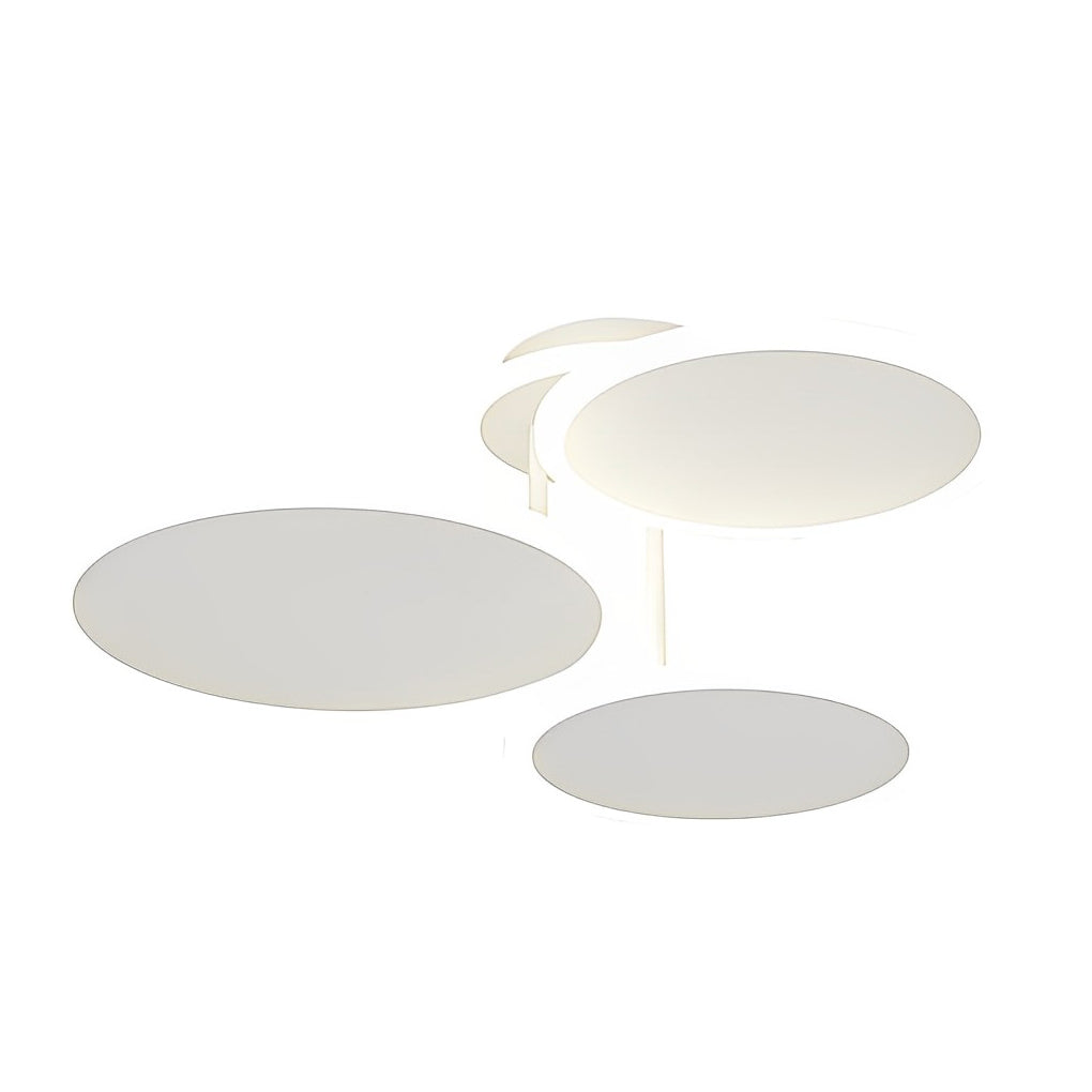 Nordic Round LED Ceiling Light - Matte White Three-Step Dimming