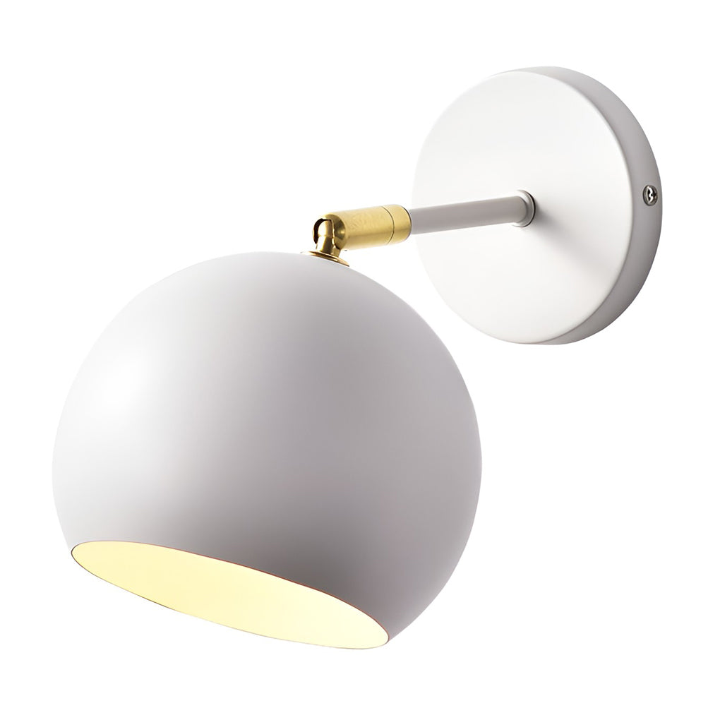 Adjustable Hemispherical Wall Sconce - Modern Nordic Metal Lamp