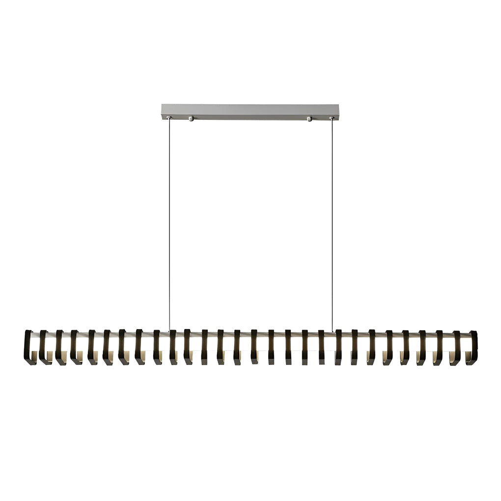 Modern Square Frame LED Pendant Light with 3-Step Dimming