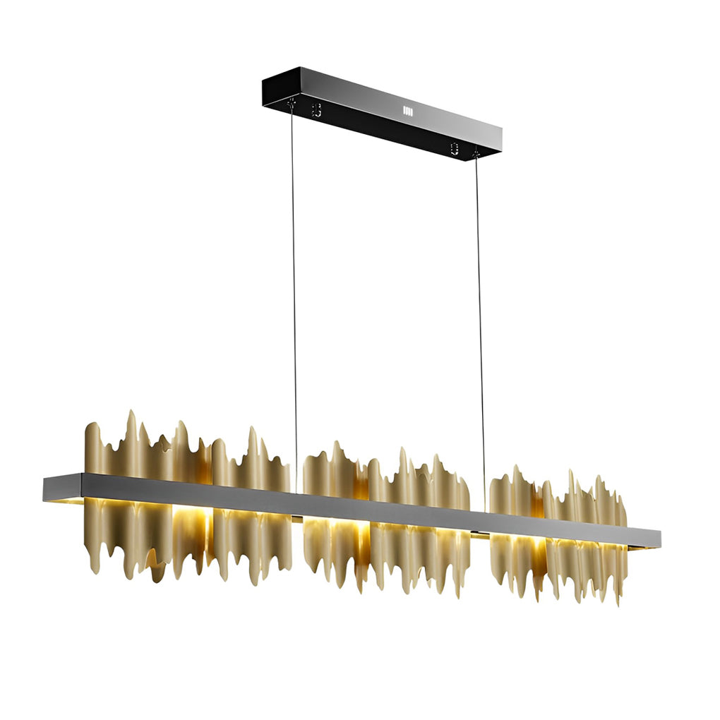 Mountain Silhouette LED Pendant Light with Stepless Dimming