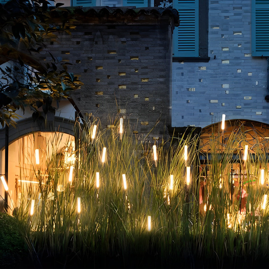 Modern Reed Acrylic Outdoor Lawn Lights Set of 10 Waterproof