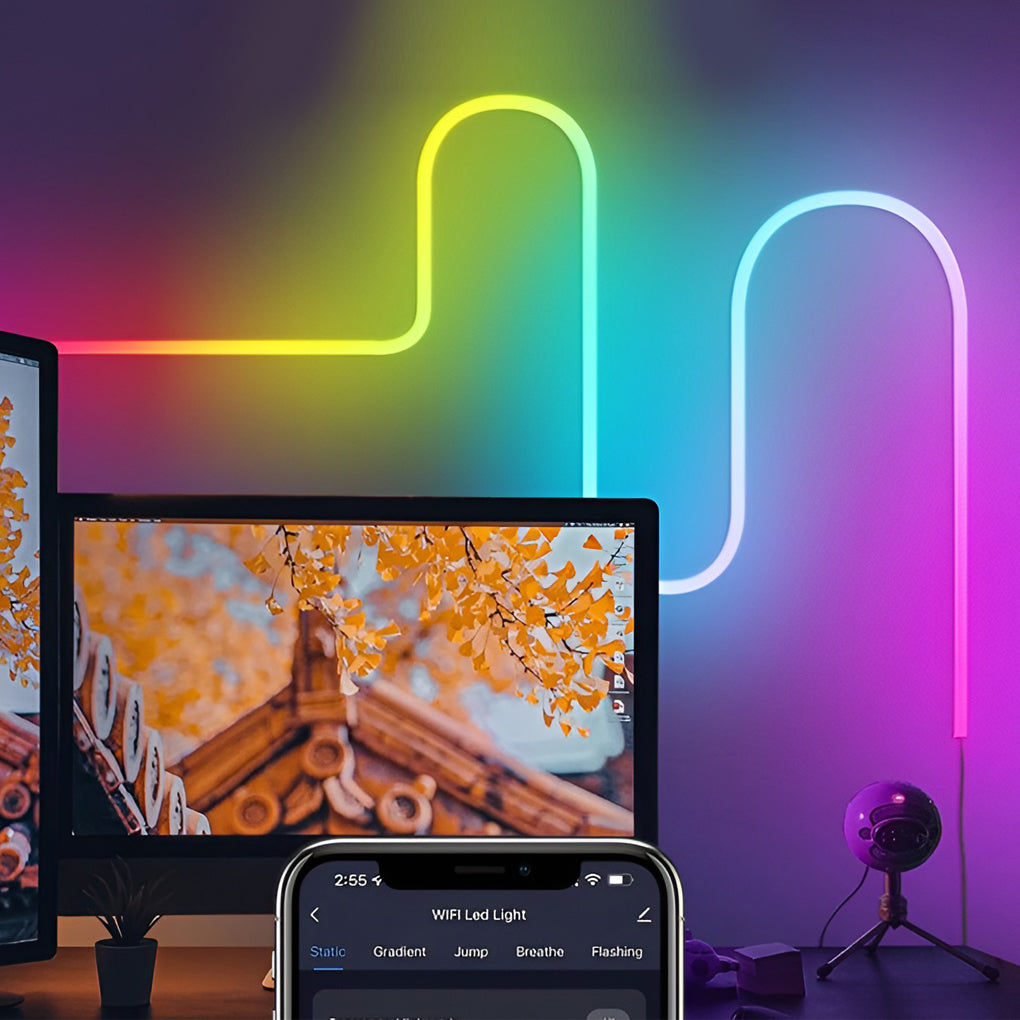 RGB LED Strip Light with Wireless Control & DIY Modeling