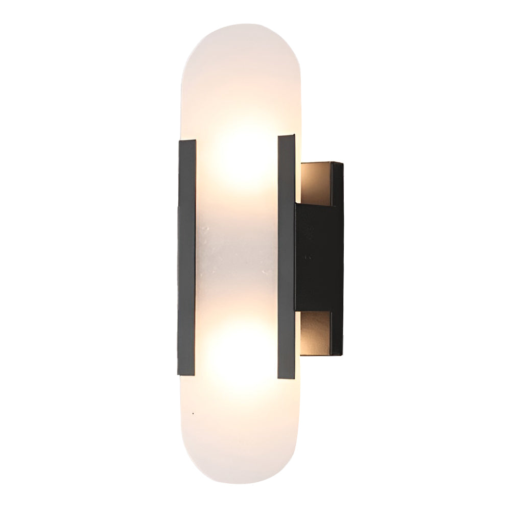 Modern Electroplated Metal Up and Down Wall Sconce G4 LED Light