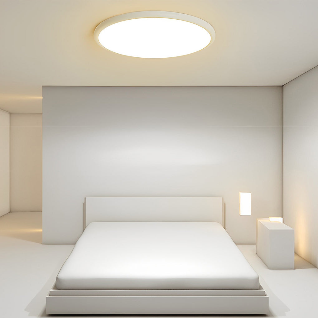 16" Modern LED Geometric Circle Flush Mount Ceiling Light