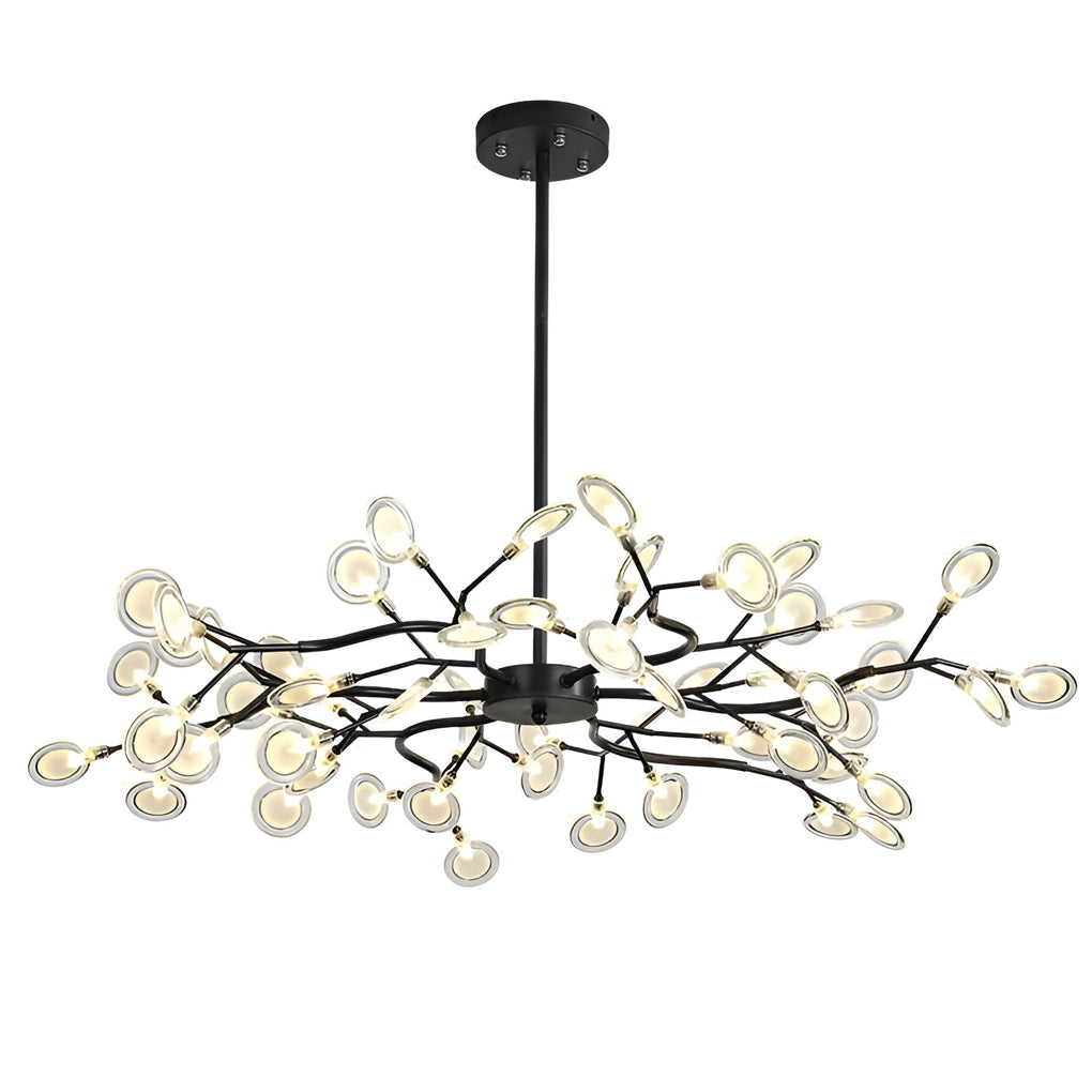 Branch Design Modern Chandelier with Acrylic Shades