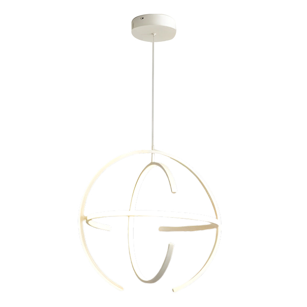 Adjustable Ring LED Pendant Light Modern Aluminum Kitchen Lighting