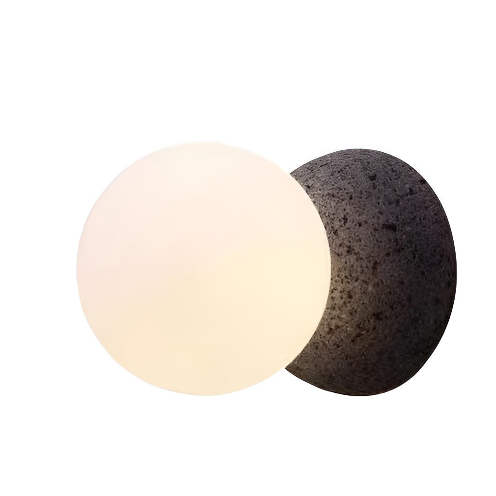 Modern Round Cement LED Wall Sconce & Pendant Light