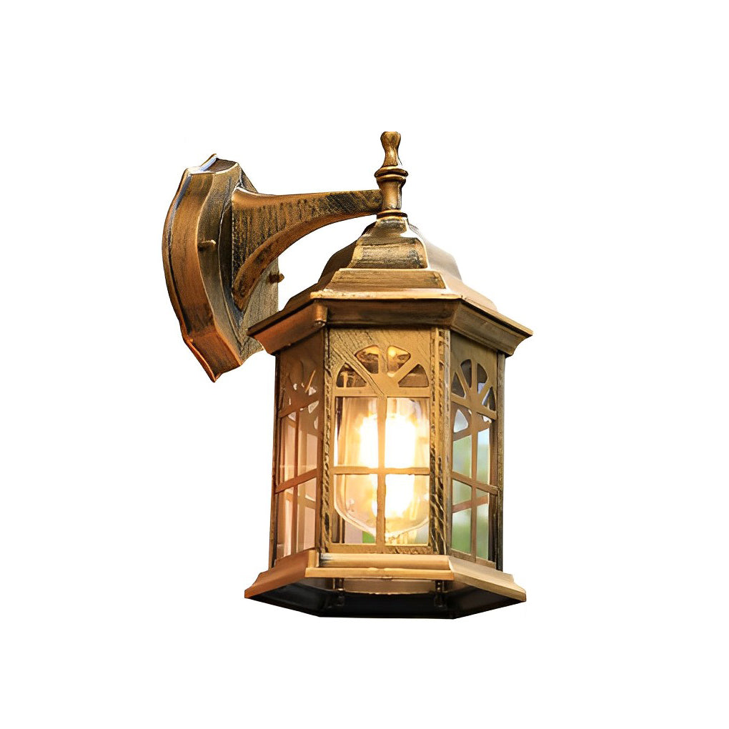 Modern Aluminum Glass Outdoor Wall Light - Waterproof LED Sconce