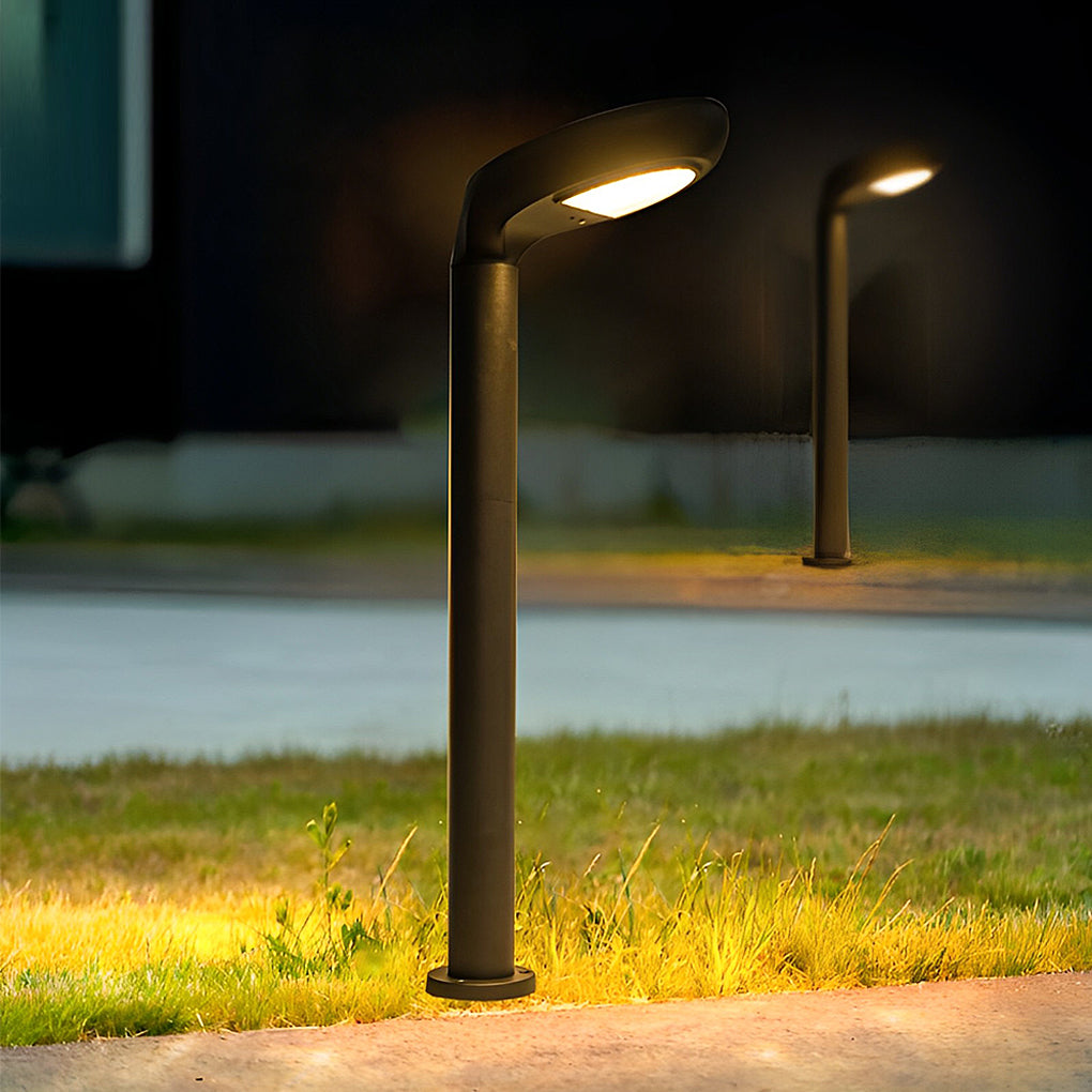 Solar Powered Aluminum Garden Lawn Light Modern Outdoor Path Lamp