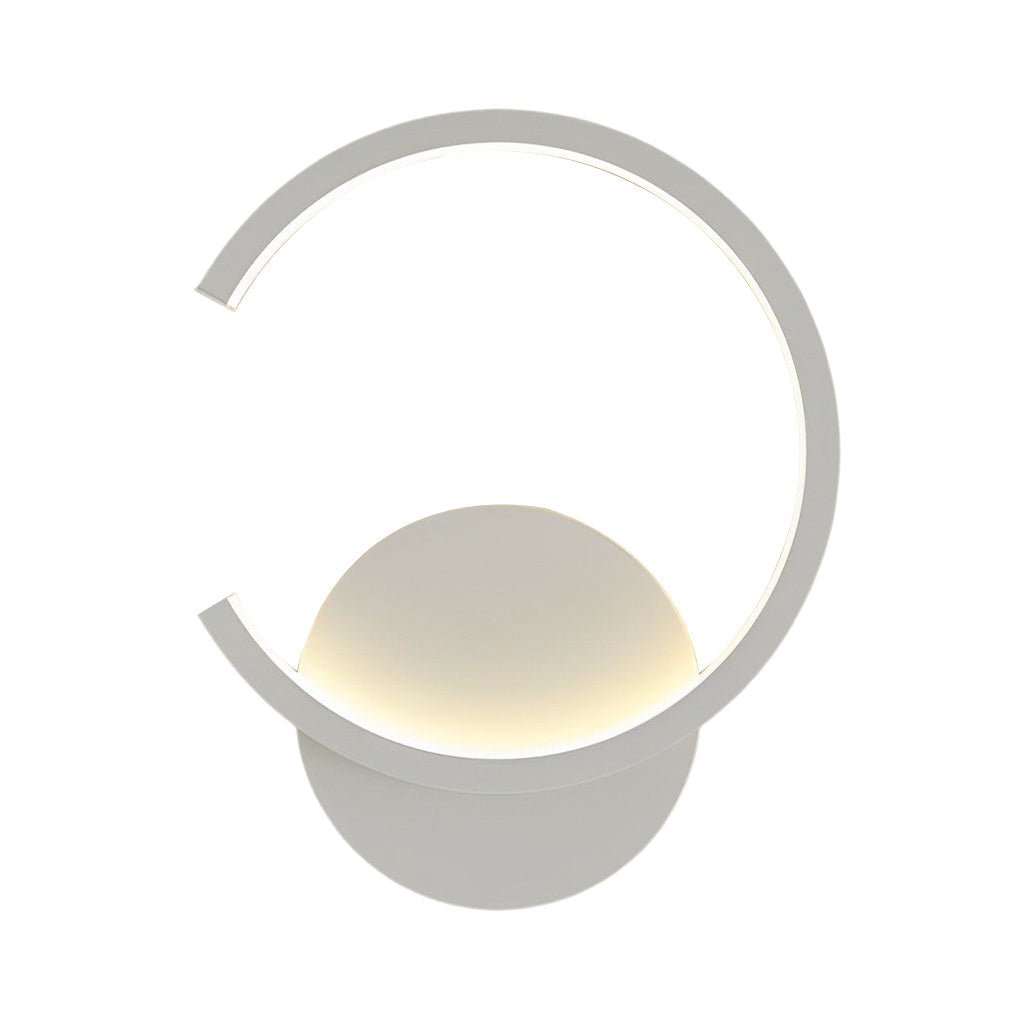 Modern Round LED Wall Sconce with Stepless Dimming