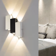 Modern Rectangular LED Wall Light Up Down Aluminum Sconce